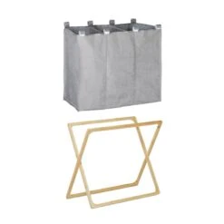 Panier à Linge 3 Compartiments Pliable -Komar || Wenko || Amadeus Soldes Magasin 6cad2ac5cdc544c4819e48a1fbc0b8c8