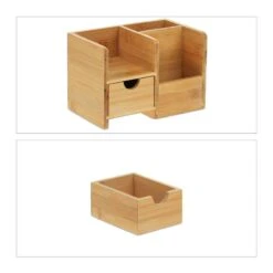 Organiseur De Bureau De Bambou -Komar || Wenko || Amadeus Soldes Magasin 6de1731de25944f7bafcdf74e5b80ce2