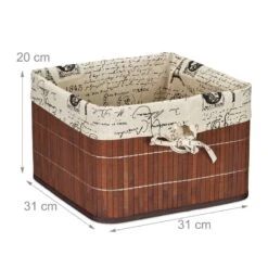 Panier De Rangement En Bambou -Komar || Wenko || Amadeus Soldes Magasin 6f2f823ac7754043bfa2fd5df0869ba7
