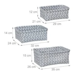 Lot De 3 Paniers De Rangement Tressés -Komar || Wenko || Amadeus Soldes Magasin 6fb79e890aad4201ae19dc4134b400ef
