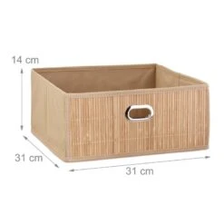 3x Paniers De Rangement En Bambou Marron -Komar || Wenko || Amadeus Soldes Magasin 740d3635e350444a9e72aa1f75f79c59 2