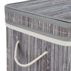 Lot De 3 Corbeilles Linge Bambou Gris -Komar || Wenko || Amadeus Soldes Magasin 74b5f14c1a0541da83b6faa10d6ed954 1