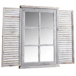 Miroir En Bois Teinté Vieilli Taille 2