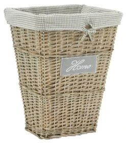 Panier à Linge Home En Osier Et Coton