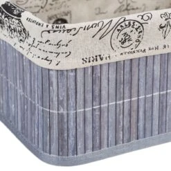 4x Paniers De Rangement En Bambou Motifs -Komar || Wenko || Amadeus Soldes Magasin 758fefa7aa4047b9b2da246b4ff2c832