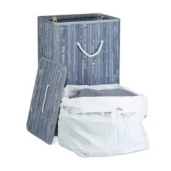 1x Panier à Linge Bambou Blanc -Komar || Wenko || Amadeus Soldes Magasin 7675e372e8b64347b18411fc57cb0fb1
