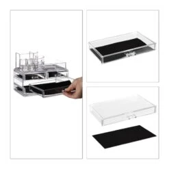 1x Organiseur De Maquillage 4 Tiroirs -Komar || Wenko || Amadeus Soldes Magasin 7749b50509624279a067c390582cfdaf