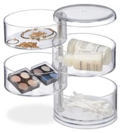 Tour à Cosmétiques 4 Casiers Pivotants