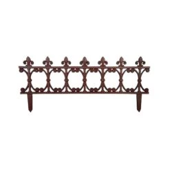 ESSCHERT DESIGN Bordure De Jardin En Fonte Fleur De Lys