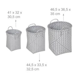 Panier à Lessive Tressé En Jeu De 3 -Komar || Wenko || Amadeus Soldes Magasin 7bfb3c65fe2f4dab80e930fe75e23bef