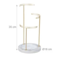 Présentoir à Bijoux Marbre Doré -Komar || Wenko || Amadeus Soldes Magasin 7d0c12a043384bea84f79f3891b45c67