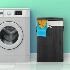 Panier Lessive En Bambou Rectangulaire -Komar || Wenko || Amadeus Soldes Magasin 7d7895c20dca452a8a6180a11a81d303 1