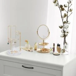 Présentoir à Bijoux Marbre Doré -Komar || Wenko || Amadeus Soldes Magasin 7ddcb759a7284ae8a5ff8c49c6df8525