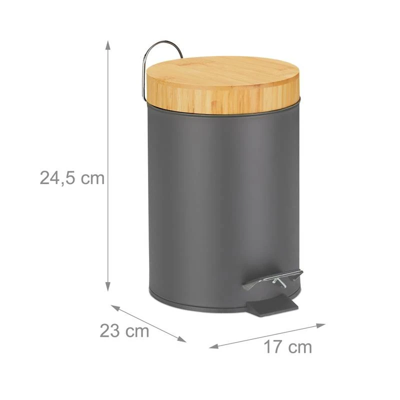 Poubelle De Salle De Bain 3 L 14 Poubelle De Salle De Bain 3 L – Image 12