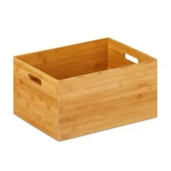4xCaisse De Rangement Bambou Taille L -Komar || Wenko || Amadeus Soldes Magasin 7f327ca32fae4e3f9bdcdc96be68dae1