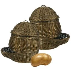 Patatières En Osier (Lot De 2)
