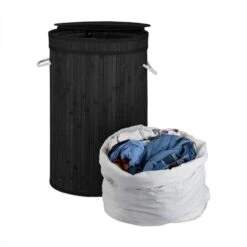 Lot De 2 Corbeilles Bambou Couvercle -Komar || Wenko || Amadeus Soldes Magasin 80a13e6393414100ab6cbaadf694d108