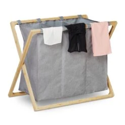 Panier à Linge 3 Compartiments Pliable -Komar || Wenko || Amadeus Soldes Magasin 8240f073a5854b499aad4901060bbc03