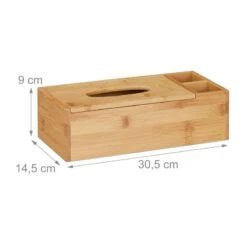 Boîte De Mouchoirs Bambou à 2 Rangements -Komar || Wenko || Amadeus Soldes Magasin 824cf0f5b317449fb7cb7bc91183abfe