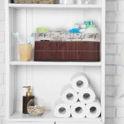 4x Paniers De Rangement En Bambou Motifs -Komar || Wenko || Amadeus Soldes Magasin 827e7bbef2a7424a93c88f3c129a01ae