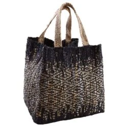 Sac De Rangement En Jute Et Cuir -Komar || Wenko || Amadeus Soldes Magasin 84b921b54e8a49bbb2776307f8bb3f5b