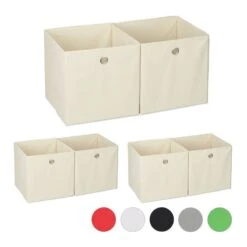 Lot De 6 Boîtes De Rangement Noir -Komar || Wenko || Amadeus Soldes Magasin 86f93bc8c22c478baf658f0f4efe7096
