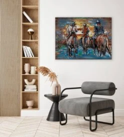 Tableau En Bois Cowboys Ride At Sunset -Komar || Wenko || Amadeus Soldes Magasin 8cc67cbd4a1a442bbc2912e08384882a