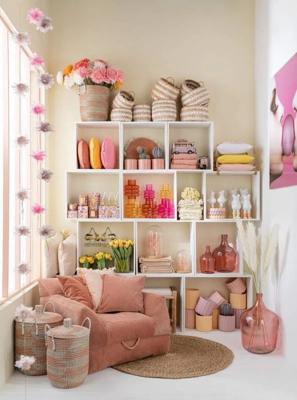 Set De 2 Paniers Lys Ronds Herbe Naturel 4 Set De 2 Paniers Lys Ronds Herbe Naturel – Image 2