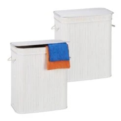 Lot De 2 Paniers à Linge Bambou Gris 31 Lot De 2 Paniers à Linge Bambou Gris -Komar || Wenko || Amadeus Soldes Magasin 910cd78405014de09fb10593cf669f89