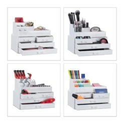 1x Organiseur De Maquillage 4 Tiroirs -Komar || Wenko || Amadeus Soldes Magasin 917c6beb51944faba199ff8cf161d9ae