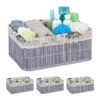 4x Paniers De Rangement En Bambou Motifs -Komar || Wenko || Amadeus Soldes Magasin 91908027882f49d2833e537f8425f278