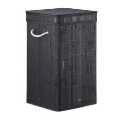 Lot De 2 Corbeilles Linge Bambou Noir -Komar || Wenko || Amadeus Soldes Magasin 919a16a9951a4b7193cf902645d1c36c