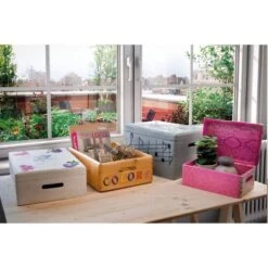 Caisse En Bois Brut De Rangement 40 X 30 -Komar || Wenko || Amadeus Soldes Magasin 94ec7375ec864268835dcf4db7dad514