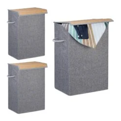 Lot De 3 Corbeilles à Linge