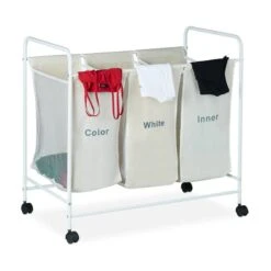 Panier à Linge 3 Compartiments -Komar || Wenko || Amadeus Soldes Magasin 9568c176dbdf4ed2904decee0c335c30