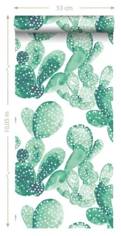 Papier Peint Cactus Peint à L'aquarelle -Komar || Wenko || Amadeus Soldes Magasin 963c753db5984e9a8147a37038797349