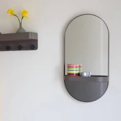 Miroir Mural Avec étagère Oval -Komar || Wenko || Amadeus Soldes Magasin 966fae3962d74cd281e5d77dff36b397