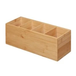 Organiseur En Bambou à 4 Compartiments