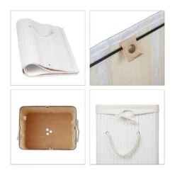 Lot De 3 Paniers à Linge Bambou Rose -Komar || Wenko || Amadeus Soldes Magasin 96a32c12642648d3827c41a4704a7929