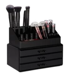 1x Organiseur Maquillage 3 Tiroirs Noir 25 1x Organiseur Maquillage 3 Tiroirs Noir -Komar || Wenko || Amadeus Soldes Magasin 98dbe3d99b8041748e5ab1f694fd7869