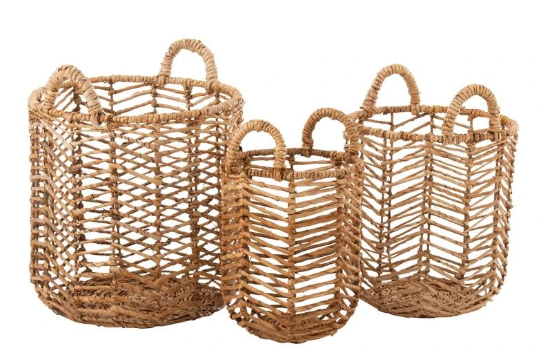 Set De 3 Paniers Feuilles De Bananier 5 Set De 3 Paniers Feuilles De Bananier â Image 3