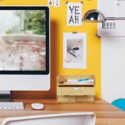 Organiseur De Bureau à Tiroirs En Bambou -Komar || Wenko || Amadeus Soldes Magasin a04c1b79a03a40f0a2d9b974c68af6b7