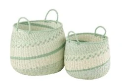 Set De 2 Panier + Anse Zostère Beige