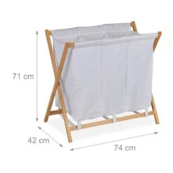 Panier à Linge Pliable 3 Compartiments -Komar || Wenko || Amadeus Soldes Magasin a103552340f04168b257c4cdf1acd8df