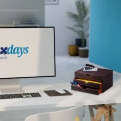 Organiseur à Tiroirs En Similicuir -Komar || Wenko || Amadeus Soldes Magasin a190ee44a24842599bb19564060c7a28