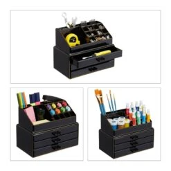 Organiseur De Maquillage 3 Tiroirs -Komar || Wenko || Amadeus Soldes Magasin a253c8ceb8a3433db9567929c895e410