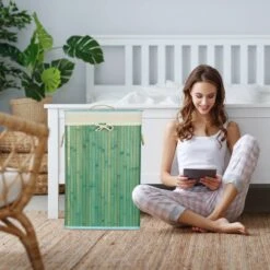 1x Panier à Linge Bambou Blanc -Komar || Wenko || Amadeus Soldes Magasin a2bcc196887f4e5eba5ecf3f0dd421f9 2