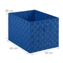 1x Panier De Rangement Bleu Avec Poignée -Komar || Wenko || Amadeus Soldes Magasin a3ede4ce3690493190dc03b4764c5ce3 1