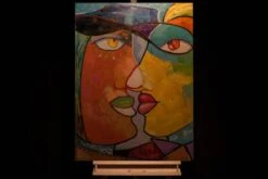 Tableau Peint à La Main Face To Face -Komar || Wenko || Amadeus Soldes Magasin a65bb16bf43c4a11a5ac481131135a20