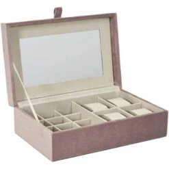 Boite à Bijoux Et Montres En Velours